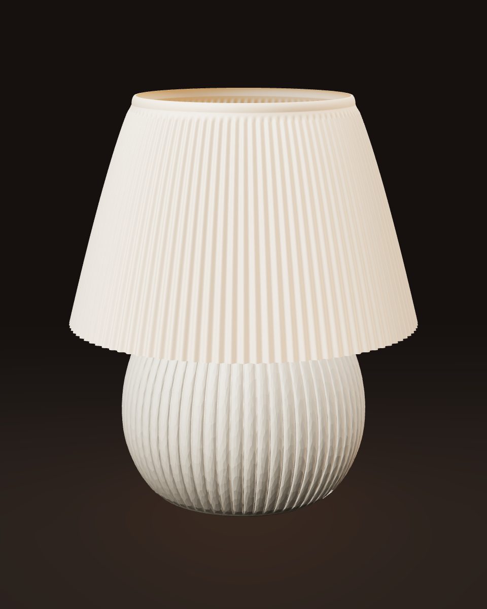 Reeded Mushroom lamp